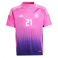 Camiseta Alemania Ilkay Gundogan #21 Visitante Equipación Eurocopa 2024 manga corta